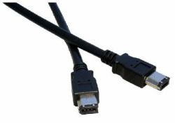 Cables Direct USB-135 Firewire-Kabel 5 m 6-p Schwarz (5m Firewire 6 Pin [M] to 6 Pin [M] Cable)