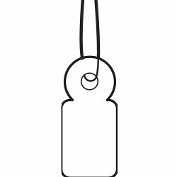 HERMA Strung marking tags 10x22 mm with white string 1000 pcs. (HERMA Strung marking tags - etiketter)