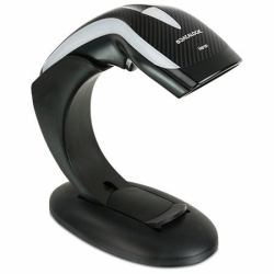 Datalogic HD3100 Tragbares Barcodelesegerät 1D Linear Schwarz, Silber (HERON HD3130 KIT BLACK 1D - AUTOSENSE FLEX STAND USB IN)