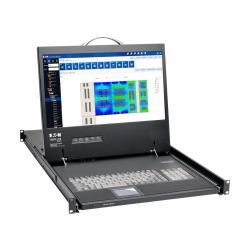 Tripp Lite B021-000-19-HD2 1-HE-Rackmontagen-Konsole mit 19 Zoll LCD, 1920 x 1080 [1080p], DVI- oder VGA-Video, TAA (1U Rack-Mount Console with 19 in. LCD, 1920 x 1080 [1080p], DVI or VGA Video, TA...