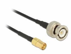 DeLOCK 1m, BNC/SMB câble coaxial RG-174 Noir (Delock antennekabel - 1 m)