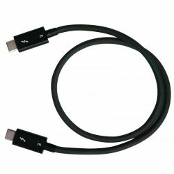 QNAP CAB-TBT305M-40G-LINTES Thunderbolt-Kabel 0,5 m 40 Gbit/s Schwarz (Qnap 0.5m Thunderbolt3 Type-C 40Gbps passive cable)