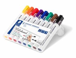 Staedtler Lumocolor 351 WP8 permanent marker Bullet tip Black, Blue, Brown, Green, Orange, Red, Violet, Yellow 8 pc[s] (STAEDTLER Lumocolor 351 - markÃ¸r - ass)