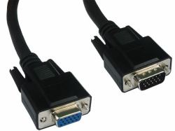 Cables Direct SVGA, 15m, M-F VGA-Kabel VGA [D-Sub] Schwarz (CDL 15m SVGA Extension Cable)