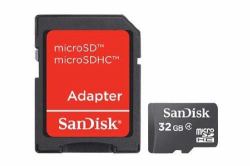 SanDisk SDSDQM-032G-B35A Speicherkarte 32 GB MicroSDHC Klasse 4 (SD CARD MICRO 32GB SDHC - WITH ADAPTER)