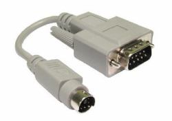 Cables Direct PS/2 to Serial Mouse Cable Adaptor PS/2-Kabel 0,15 m 6-p Mini-DIN Beige (CDL 15CM PS/2 M - D9 M MOUSE ADAPTOR)