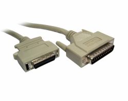 Cables Direct IEEE 1284 Micro 36c Printer Cable Paralleles Kabel Beige 2 m (CDL D25 Male - Half Pitch 36 C Male 2m)