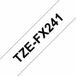 Brother TZE-FX241 label-making tape Black on white TZ (TZE-FX241 - LAMINIERTES SCHRIFTBAND 18 MM B)