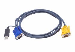 ATEN USB-KVM-Kabel mit 3-in-1-SPHD und integriertem PS/2-zu-USB-Wandler, 6 m (ATEN 2L-5206UP - video / USB kabel - 6)