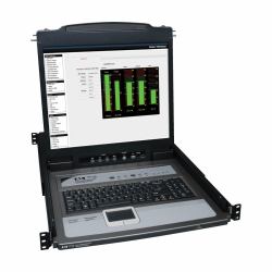 Tripp Lite B020-U08-19-K Konsolenregal 48,3 cm [19 Zoll] 1280 x 1024 Pixel Schwarz 1U (Netdirector 8-port 1u rack-mount console kvm switch with 19-in. lcd + 8 ps2/usb combo B020-U08-19-K)