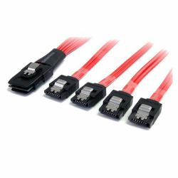 StarTech.com Serial ATA SCSI SAS Kabel 1m - SFF-8087 auf 4x SATA mit Lasche (SAS CABLE SFF-8087 TO 4X SATA - .)