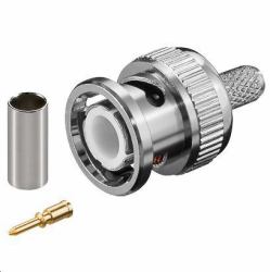 Microconnect BNC58M Koaxialstecker BNC (BNC crimp plug for RG58 - cable with gold pin - for RG58/U cable - Warranty: 300M)