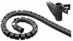 Microconnect CABLEEATER Kabelzubehör Kabelmanagement (Cable Eater 2.5 meter Black - 20mm, With Tool - Warranty: 300M)