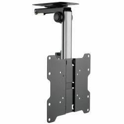 Techly Fold-Up Retractable Ceiling Mount for TV LED/LCD 17"-37" Black 
