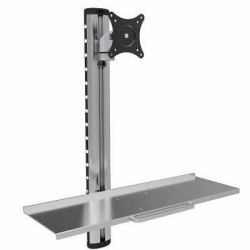 Techly ICA-PLW 01 monitor mount / stand 68.6 cm [27"] Wall Silver 