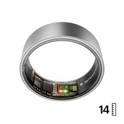 Ultrahuman Ring AIR – Sleep and Fitness Tracker, Smart Ring for Men and Women, No app fee for standard features, Up to 6 days battery life [Size 14 ] 