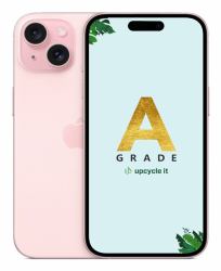 upcycle it Apple iPhone 15 [Refurbished] A 15.5 cm [6.1"] Dual SIM iOS 17 5G USB Type-C 128 GB Pink 