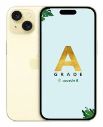 upcycle it Apple iPhone 15 [Refurbished] A 15.5 cm [6.1"] Dual SIM iOS 17 5G USB Type-C 128 GB Yellow 