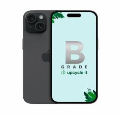 upcycle it Apple iPhone 15 [Refurbished] B 15.5 cm [6.1"] Dual SIM iOS 17 5G USB Type-C 128 GB Black 