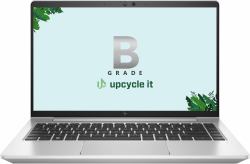 upcycle it HP EliteBook 640 G9 [Refurbished] B Intel® Core™ i5 i5-1235U Laptop 35.6 cm [14"] Full HD 16 GB DDR4-SDRAM 256 GB SSD Wi-Fi 6E [802.11ax] Windows 11 Pro Silver Nordic  - foreign version