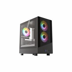 VIDA SPIRE M MATX BLACK GAMING CASE Micro Tower 