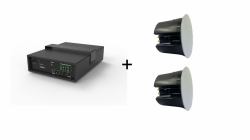 Vivolink Audiopack Subwoofer 6.5 40W + 2 x premium ceiling speakers [Limited Bundle Pack Offer] Black Wired 110 W 