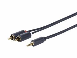 Vivolink PROMJRCA2 audio cable 2 m 3.5mm 2 x RCA Black 