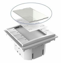 Vivolink VLCP8B-PLEXIGLASS push-button panel White 