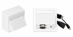 Vivolink WI221260 socket-outlet HDMI + USB A + 3.5mm White 