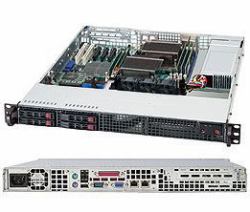 Supermicro CSE-111LT-330CB server barebone Rack [1U] Black, Silver 